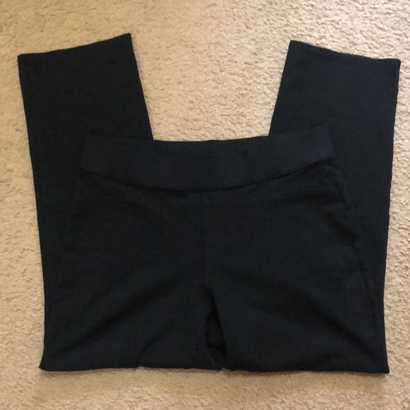 Women’s PM Stretch Pants Black Intro Elastic Waist - Picture 2 of 4